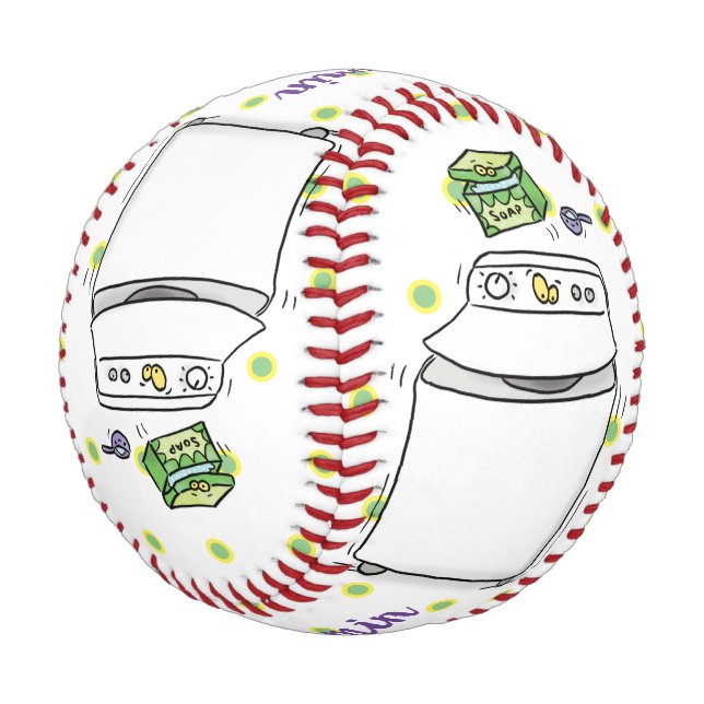 Balle De Baseball Illustration de lave-linge mignonne (Angle)