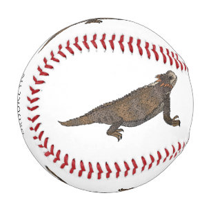 Balle De Baseball Illustration de lézard à cornes de Regal