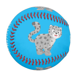 Balle De Baseball Illustration de mignon léopard des neiges