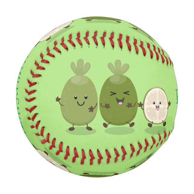 Balle De Baseball Illustration de mignonne guava feijoa (Devant Gauche)