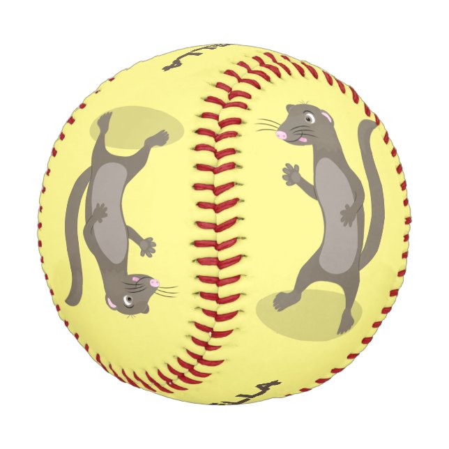 Balle De Baseball Illustration de mignonne mangouste (Angle)