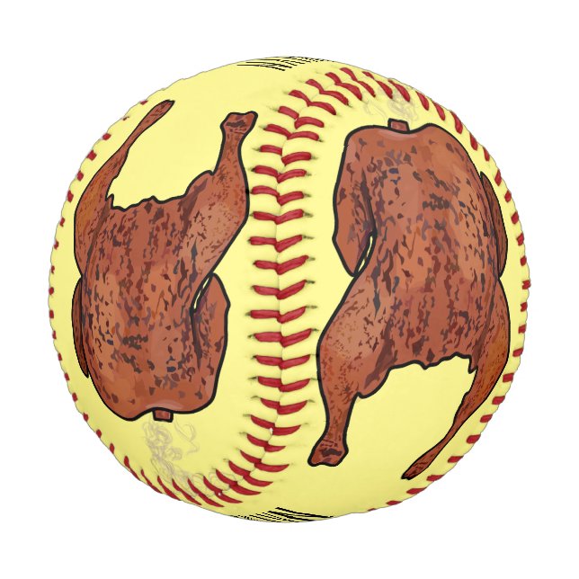 Balle De Baseball Illustration de poulet rôti (Angle)