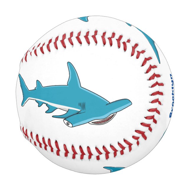 Balle De Baseball Illustration de requin marteau (Devant Droite)