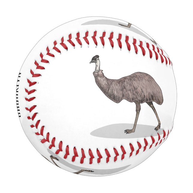 Balle De Baseball Illustration d'Emu bird (Devant Gauche)
