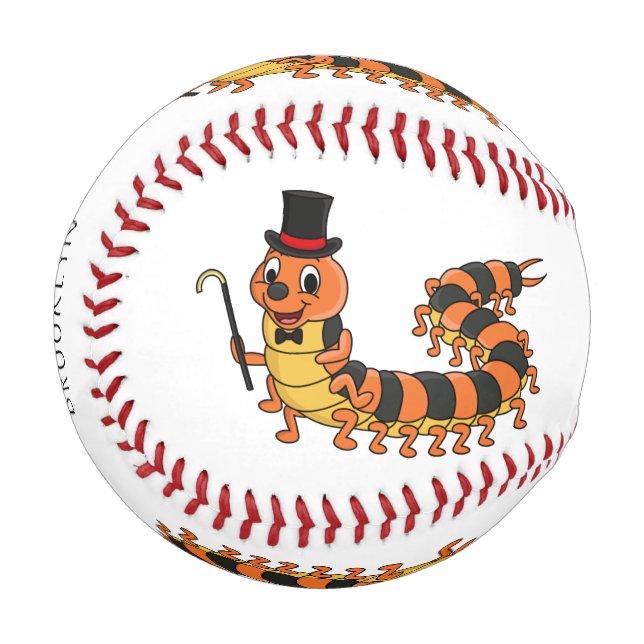Balle De Baseball Illustration drôle de dessin animé centipede (Devant Gauche)