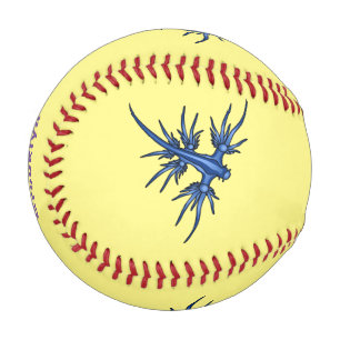 Balle De Baseball Illustration du dragon bleu des limaces de mer