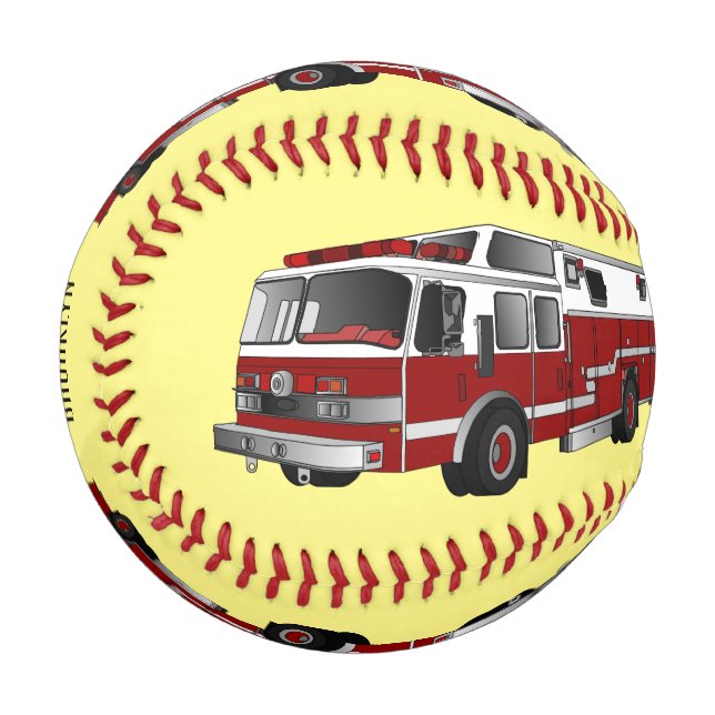 Balle De Baseball Illustration du moteur à incendie (Devant Gauche)
