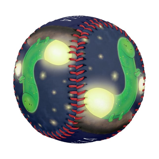 Balle De Baseball Illustration du ver vert mou (Angle)
