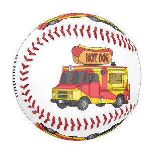 Balle De Baseball Illustration d'un camion de nourriture pour chien 