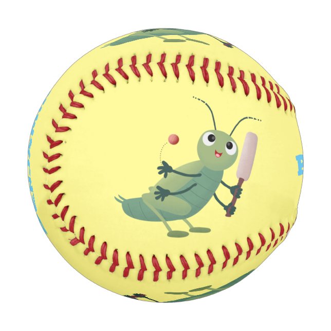 Balle De Baseball Illustration d'un insecte du cricket vert mou (Devant Gauche)