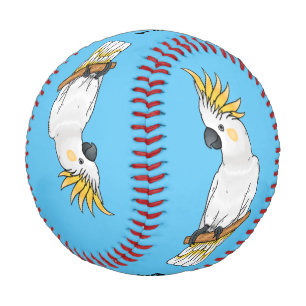 Balle De Baseball Illustration d'un oiseau de cokatoscope à crête de