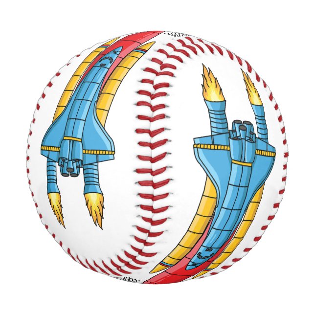 Balle De Baseball Illustration d'un vaisseau de fusées (Angle)