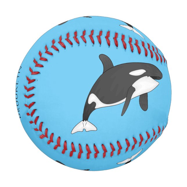 Balle De Baseball Illustration d'une baleine tueuse (Devant Gauche)