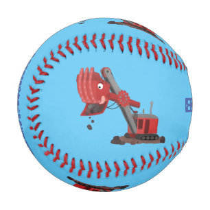 Balle De Baseball Illustration d'une pelle à vapeur rouge mou