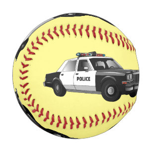 Balle De Baseball Illustration d'une voiture de police