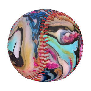 Balle De Baseball Imaginaire coloré Abstraction