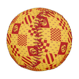 Balle De Baseball Imaginaire magique médiéval rouge jaune héraldique