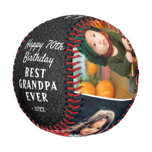 Balle De Baseball Impression sur cuir Joyeux Anniversaire Grand-père