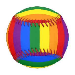 Balle De Baseball Indicateur Gay pride arc-en-ciel