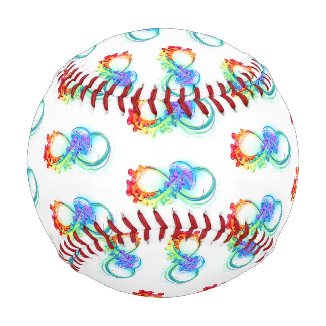 Balle De Baseball Infinity avec Rainbow Jellyfish (Devant)