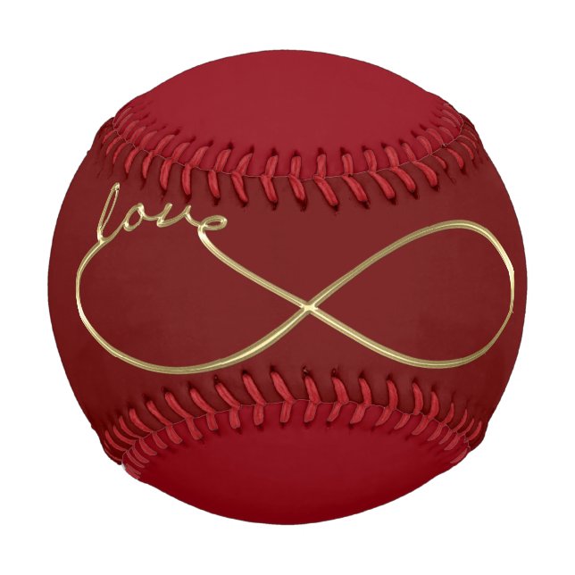 Balle De Baseball Infinity Love Lemniscate or + votre backgr. (Devant)