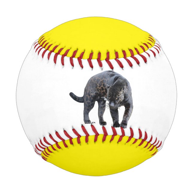 Balle De Baseball Jaguar Diablo baseball blanc et jaune (Devant)