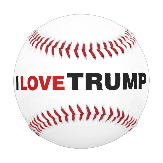 Balle De Baseball J'aime Trump (Dos)