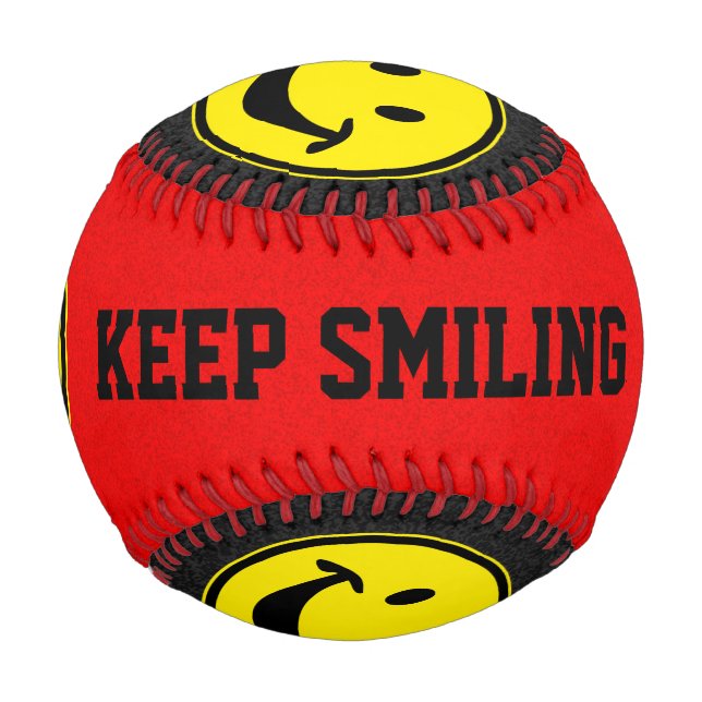 Balle De Baseball Jaune amusant + votre dos. & idées (Devant)