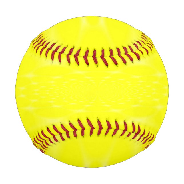 Balle De Baseball Jaune Étincelant (Devant)