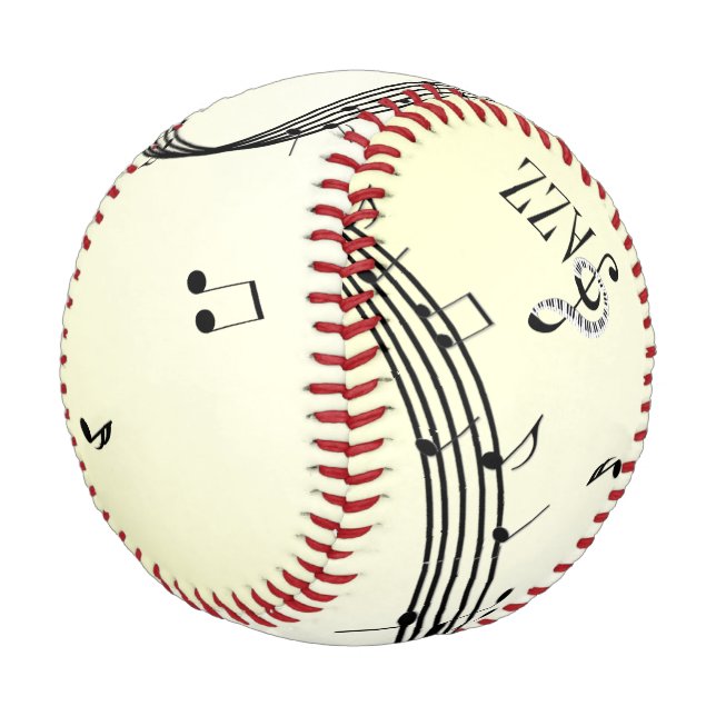 Balle De Baseball Jazz Dance Musique jaune (Angle)