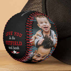 Balle De Baseball Je t'aime jusqu'au champ extérieur et retour Cadea