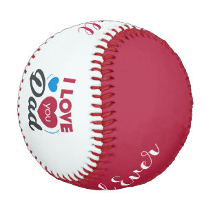 Balle De Baseball Je t'aime papa