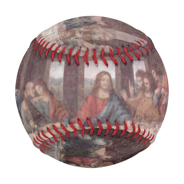 Balle De Baseball Jésus "Yeshua" La Dernière Cène, Léonard de Vinci (Devant)