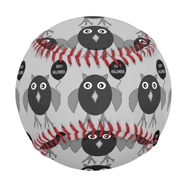 Balle De Baseball Jeu d'Halloween déplaisant Owl Baseball (Devant)