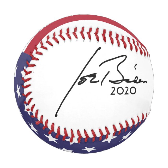 Balle De Baseball Joe Biden Pour Président 2020 Autograph Baseball (Devant Gauche)