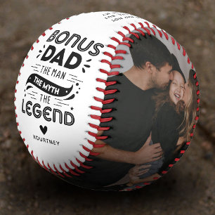 Balle De Baseball Joli Bonus Papa Citation & 2x Photo