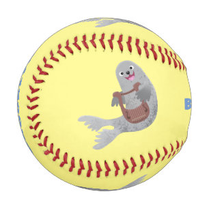 Balle De Baseball Joli dessin animé sur le phoque du Groenland