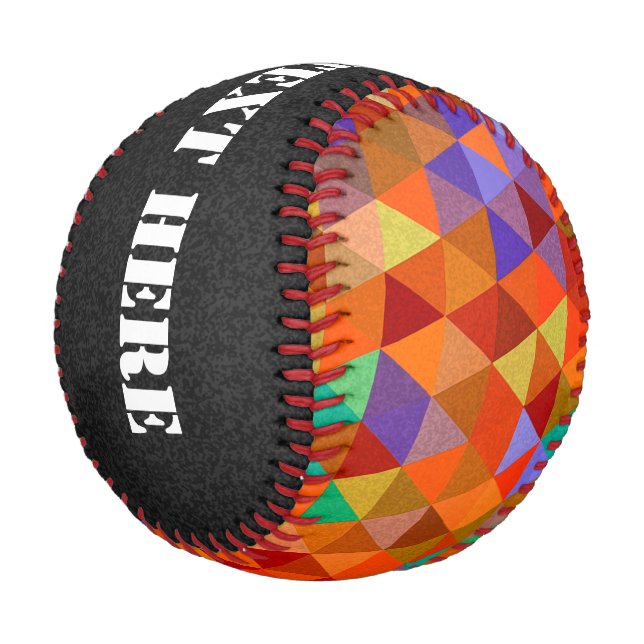 Balle De Baseball Joli Triangle grunge motif I + vos idées (Angle)