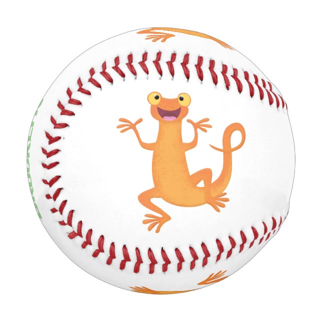 Balle De Baseball Joli triton orangé joyeux (Devant Gauche)