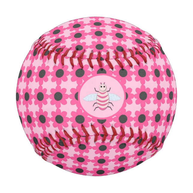 Balle De Baseball Jolie Bébé Rose fille Bee (Devant)