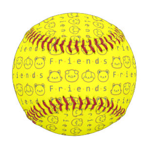 Balle De Baseball Jolis amis animaux visage Coque iPhone Case-Mate
