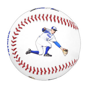 Balle De Baseball Joueur De Baseball Avec Votre Nom Ou Votre Monogra
