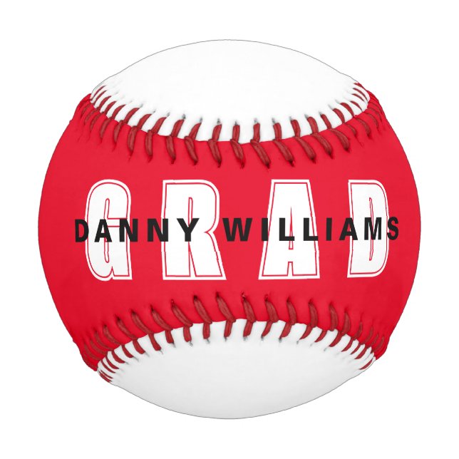 Balle De Baseball Joueur de baseball rouge et blanc # (Devant)