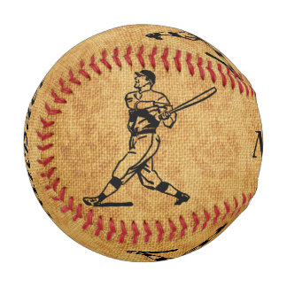 Balle De Baseball Joueur de baseball Vintage personnalisé en jute d'