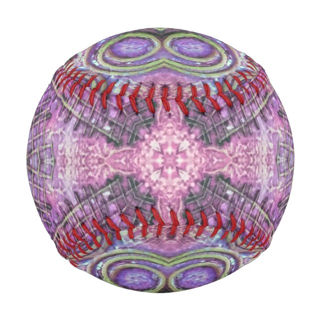 Balle De Baseball Joyau rose et violet Motif Baseball (Dos)