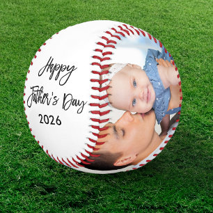 Balle De Baseball Joyeuse Fête des Pères 2 Pinceau Script