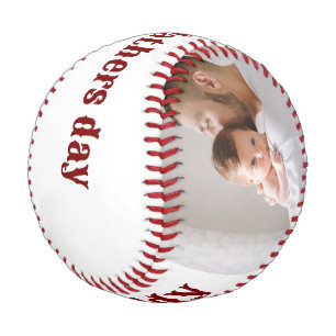 Balle De Baseball Joyeuse première fête des pères photo personnalisé