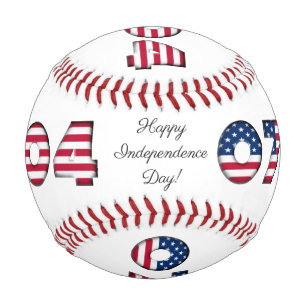 Balle De Baseball Joyeux Jour de l'Indépendance Étoiles et rayures U