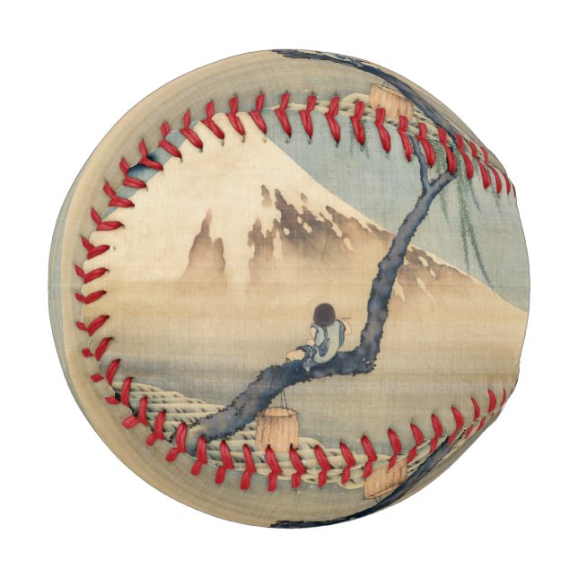 Balle De Baseball Katsushika Hokusai - Garçon regardant le Mont Fuji (Devant Gauche)