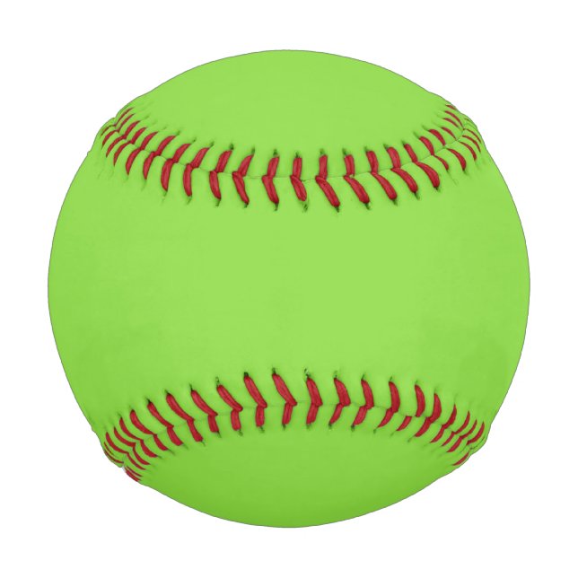 Balle De Baseball Kiwi vert couleur solide (Devant)